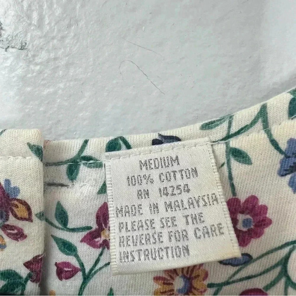 Pierre Cardin Vintage 90’s Y2K Floral Pleated Pockets Square Neck Dress Sz M - Picture 9 of 14